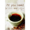 Textil Ersatzdruck Love Coffee Hochformat Motivvorschau