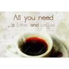 Textil Ersatzdruck Love Coffee Querformat Motivvorschau