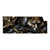 Textil Ersatzdruck Luxurioeser Fuchs Mit Blumen Panorama Produktvorschau Frontal