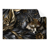 Textil Ersatzdruck Luxurioeser Fuchs Mit Blumen Querformat Produktvorschau Frontal