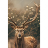 Textil Ersatzdruck Magischer Hirsch Im Waldrand Hochformat Motivvorschau