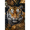 Textil Ersatzdruck Majestaetischer Tiger Im Dschungel Hochformat Motivvorschau