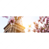 Textil Ersatzdruck Mangnolien In Paris Panorama Motivvorschau