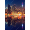 Textil Ersatzdruck Manhattan Bei Nacht Hochformat Motivvorschau