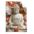 Textil Ersatzdruck Meditierender Buddha Mit Blueten Hochformat Produktvorschau Frontal