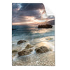 Textil Ersatzdruck Meeresrauschen Bei Sonnenuntergang Hochformat Produktvorschau Frontal