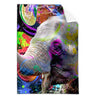 Textil Ersatzdruck Moderner Bunter Elefant No 2 Hochformat Produktvorschau Frontal