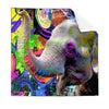 Textil Ersatzdruck Moderner Bunter Elefant No 2 Quadrat Produktvorschau Frontal