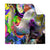 Textil Ersatzdruck Moderner Bunter Elefant No 2 Quadrat Produktvorschau Frontal