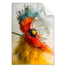 Textil Ersatzdruck Mohnblume Im Farbnebel Hochformat Produktvorschau Frontal