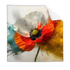 Textil Ersatzdruck Mohnblume Im Farbnebel Quadrat Produktvorschau Frontal
