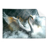 Textil Ersatzdruck Mystischer Schwan Im Nebel Querformat Produktvorschau Frontal