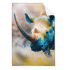 Textil Ersatzdruck Nashorn Farben Der Wildness Hochformat Produktvorschau Frontal