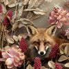Textil Ersatzdruck Naturbild Fuchs Und Blumen Quadrat Motivvorschau