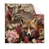 Textil Ersatzdruck Naturbild Fuchs Und Blumen Quadrat Produktvorschau Frontal