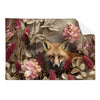 Textil Ersatzdruck Naturbild Fuchs Und Blumen Querformat Produktvorschau Frontal