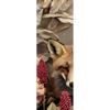 Textil Ersatzdruck Naturbild Fuchs Und Blumen Schmal Motivvorschau