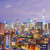 Textil Ersatzdruck New York Skyline Hochformat Zoom