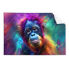 Textil Ersatzdruck Orang Utan In Regenbogenfarben Querformat Produktvorschau Frontal