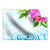 Textil Ersatzdruck Orchidee Wassertropfen Querformat Produktvorschau Frontal