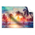Textil Ersatzdruck Palmen Bei Sonnenuntergang Querformat Produktvorschau Frontal