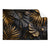 Textil Ersatzdruck Palmenblaetter Schwarz Gold Querformat Produktvorschau Frontal