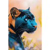 Textil Ersatzdruck Panther Farben Der Wildness Hochformat Motivvorschau