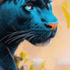 Textil Ersatzdruck Panther Farben Der Wildness Hochformat Zoom