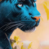 Textil Ersatzdruck Panther Farben Der Wildness Querformat Zoom