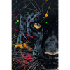 Textil Ersatzdruck Panther Farbexplosion Hochformat Motivvorschau