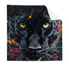 Textil Ersatzdruck Panther Farbexplosion Quadrat Produktvorschau Frontal