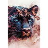 Textil Ersatzdruck Panther Im Farbenspiel Hochformat Motivvorschau