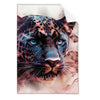 Textil Ersatzdruck Panther Im Farbenspiel Hochformat Produktvorschau Frontal