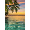 Textil Ersatzdruck Paradiesische Insel Hochformat Motivvorschau