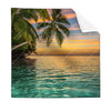 Textil Ersatzdruck Paradiesische Insel Quadrat Produktvorschau Frontal