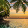 Textil Ersatzdruck Paradiesische Insel Schmal Zoom