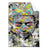 Textil Ersatzdruck Pop Art Buddha Kopf Hochformat Produktvorschau Frontal