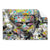 Textil Ersatzdruck Pop Art Buddha Kopf Querformat Produktvorschau Frontal