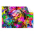 Textil Ersatzdruck Pop Art Loewe Querformat Produktvorschau Frontal