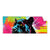 Textil Ersatzdruck Pop Art Panther Panorama Produktvorschau Frontal