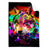 Textil Ersatzdruck Pop Art Wolf Hochformat Produktvorschau Frontal