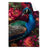 Textil Ersatzdruck Prachtvoller Pfau Und Blueten Hochformat Produktvorschau Frontal