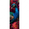 Textil Ersatzdruck Prachtvoller Pfau Und Blueten Schmal Motivvorschau