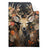 Textil Ersatzdruck Reh Blumen Hochformat Produktvorschau Frontal