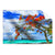 Textil Ersatzdruck Rote Blueten Und Tuerkisfarbenes Meer Querformat Produktvorschau Frontal