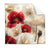 Textil Ersatzdruck Rote Und Weisse Mohnblumen Quadrat Produktvorschau Frontal