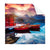 Textil Ersatzdruck Ruhiger Bergsee Quadrat Produktvorschau Frontal