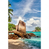 Textil Ersatzdruck Schoener Strand Mit Palmen Hochformat Motivvorschau