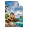 Textil Ersatzdruck Schoener Strand Mit Palmen Hochformat Produktvorschau Frontal