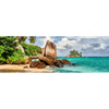 Textil Ersatzdruck Schoener Strand Mit Palmen Panorama Motivvorschau